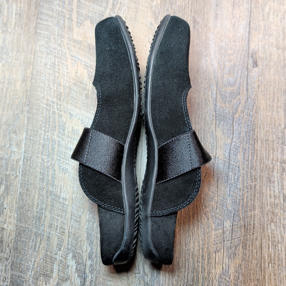 Vionic Laurel Shoes Women's Size 8 M Black Suede Slip-On Comfort Mules - Picture 9 of 13